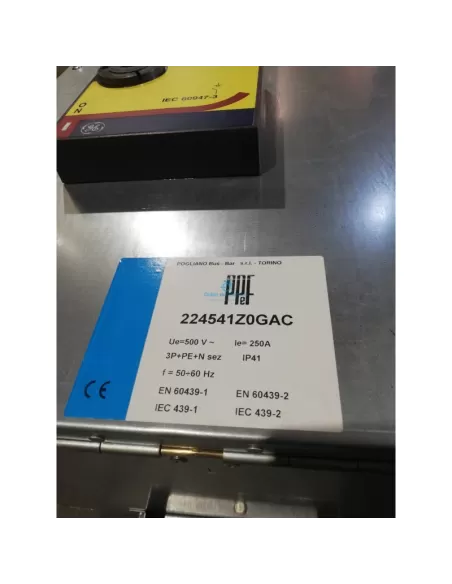 Interrupteur-sectionneur de barre omnibus Pogliano 224541z0gac 3P+N+T 250 A IP41 50/60 Hz